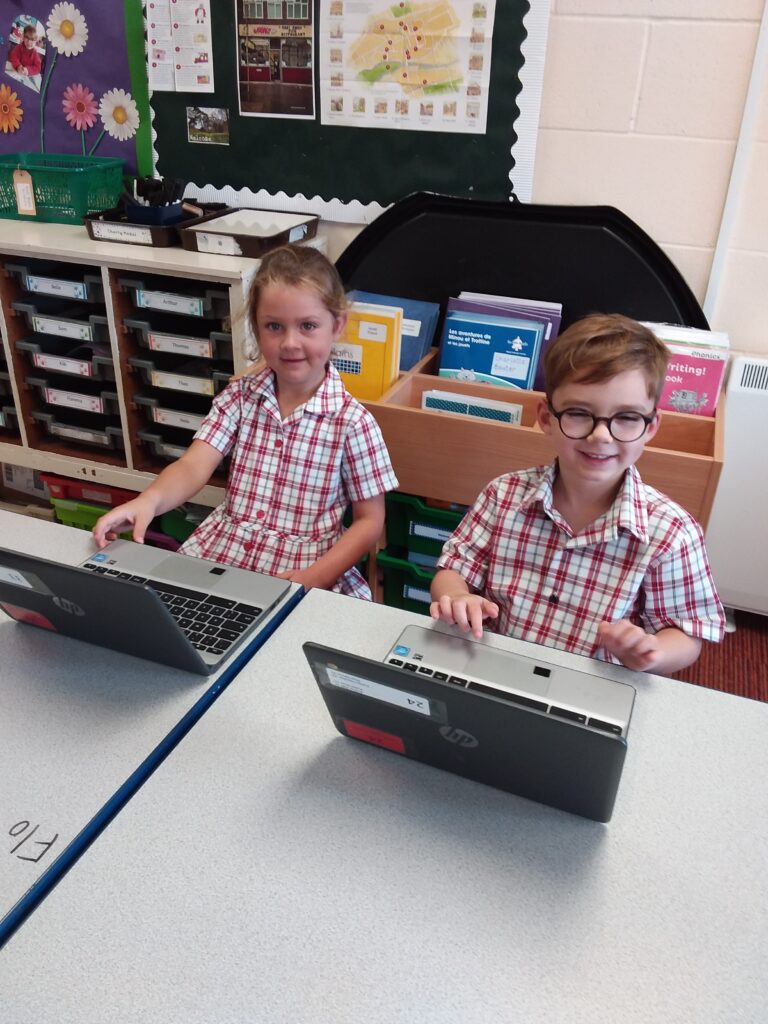 The chrome books were a huge hit!, Copthill School