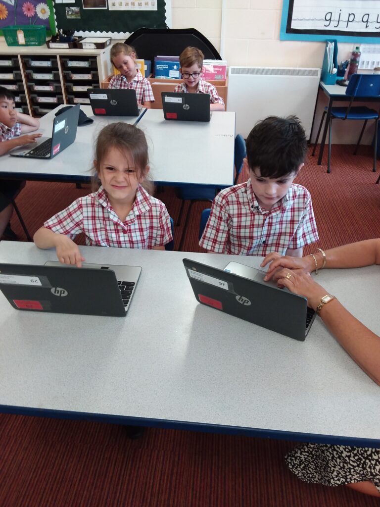 The chrome books were a huge hit!, Copthill School