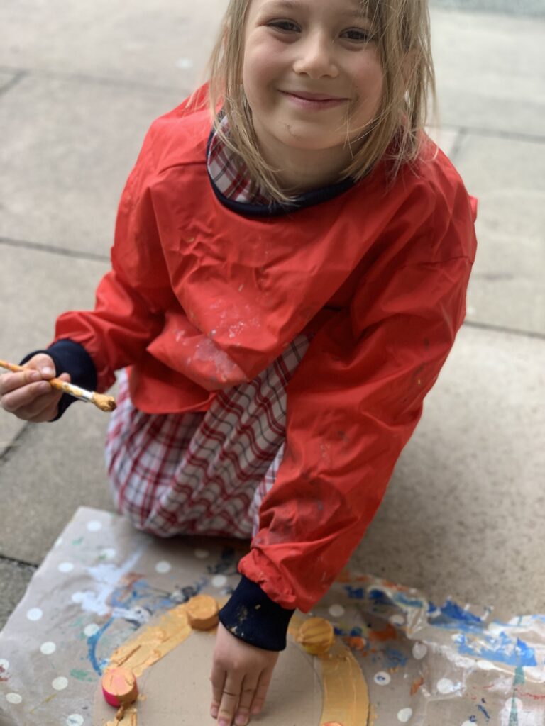 Pirate portraits and port holes, Copthill School