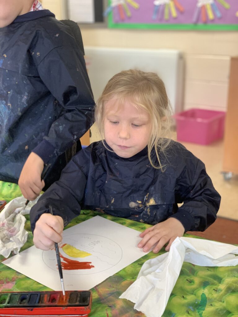 Pirate portraits and port holes, Copthill School