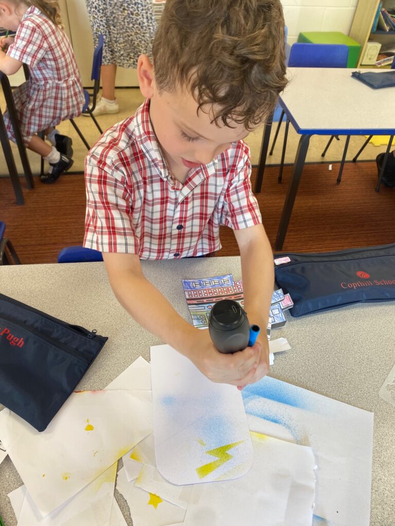 Year 1 Creating 3D Cities for their &#8216;Unity in the Community&#8217; unit, Copthill School