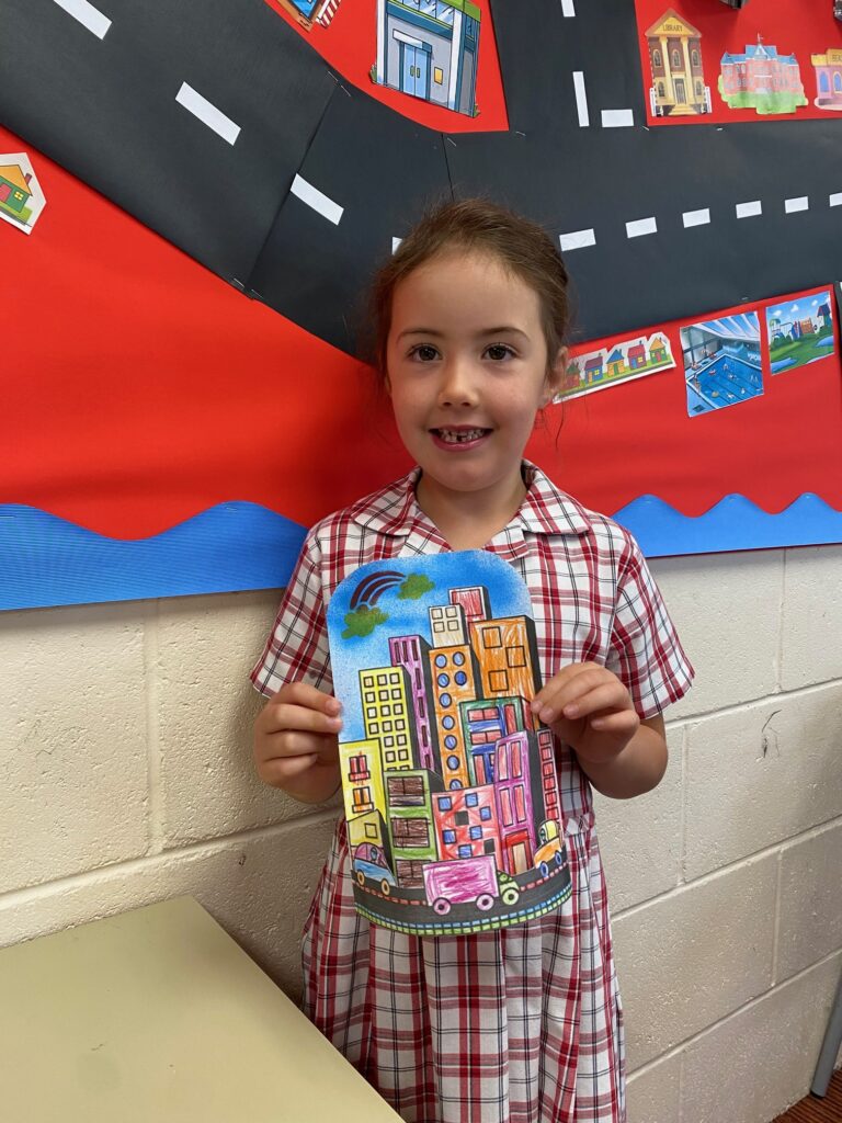 Year 1 Creating 3D Cities for their &#8216;Unity in the Community&#8217; unit, Copthill School