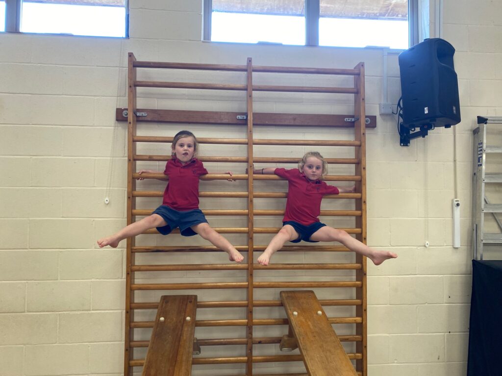 Straddle shape ideas on the apparatus!, Copthill School