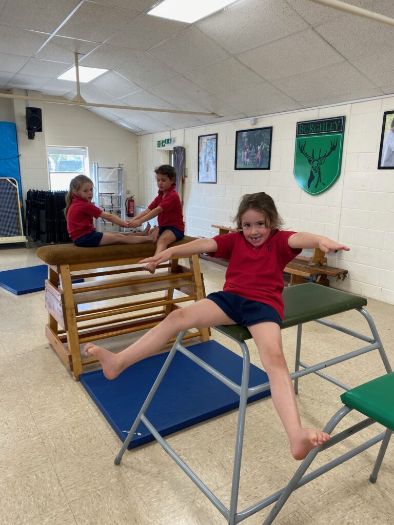 Straddle shape ideas on the apparatus!, Copthill School