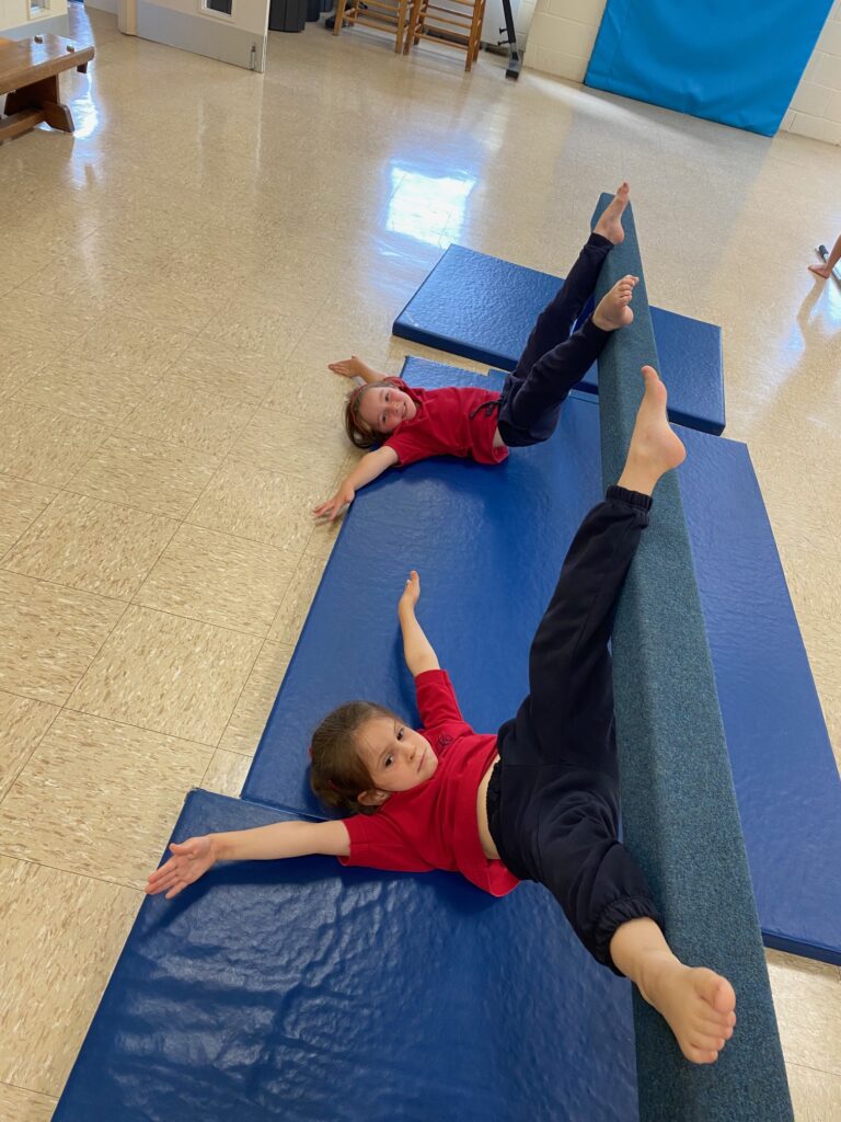 Straddle shape ideas on the apparatus!, Copthill School