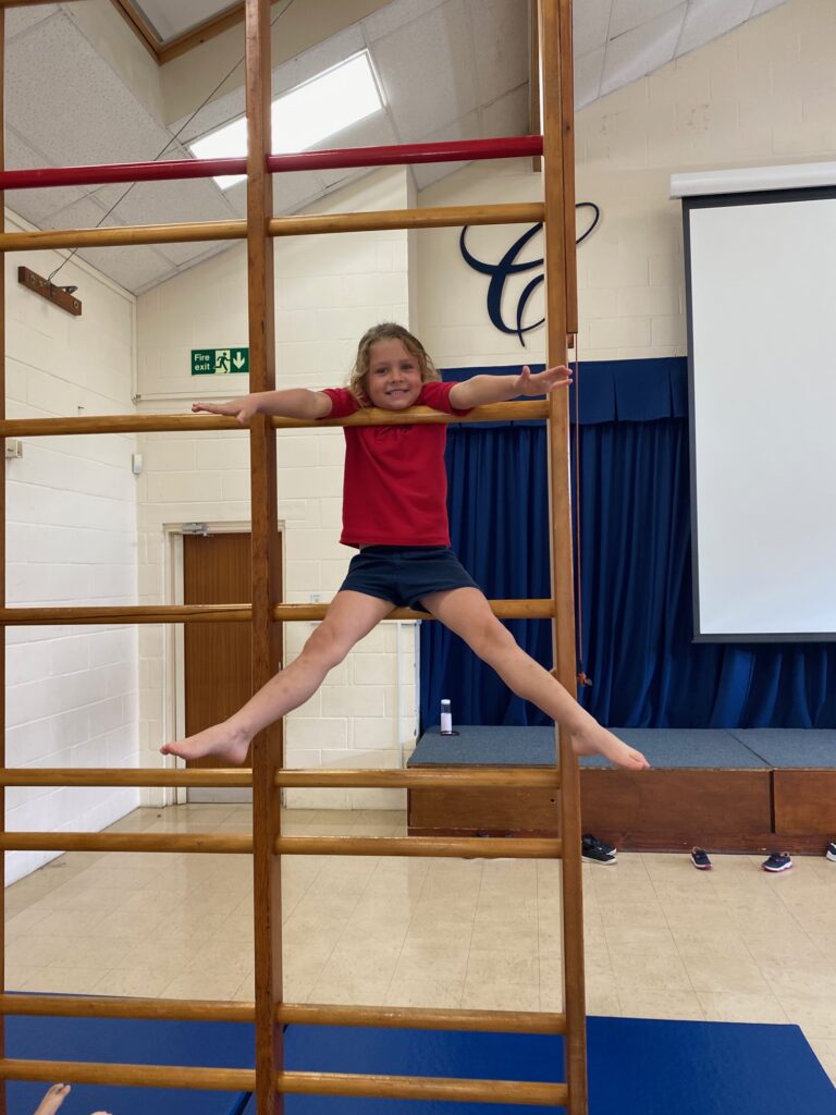 Straddle shape ideas on the apparatus!, Copthill School