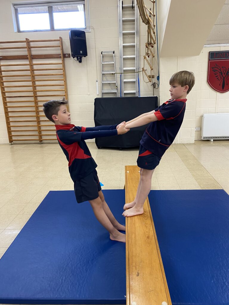 Yr6 pair balances, Copthill School