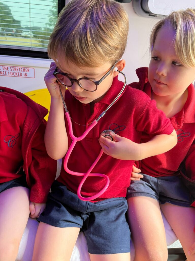 When the ambulance visits Copthill!, Copthill School