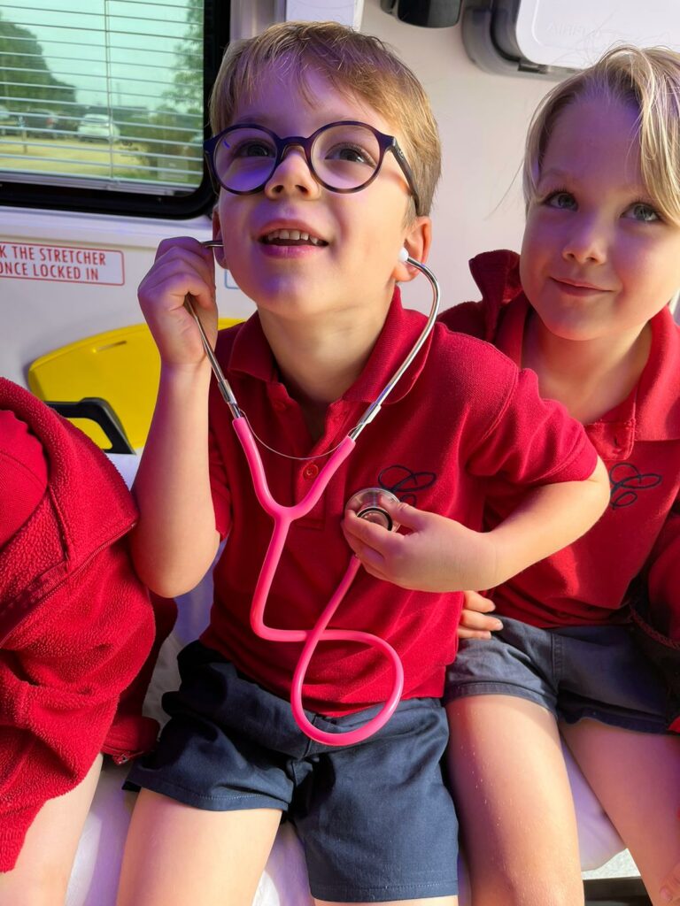 When the ambulance visits Copthill!, Copthill School