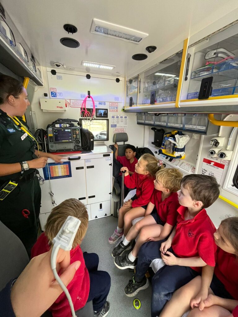 When the ambulance visits Copthill!, Copthill School