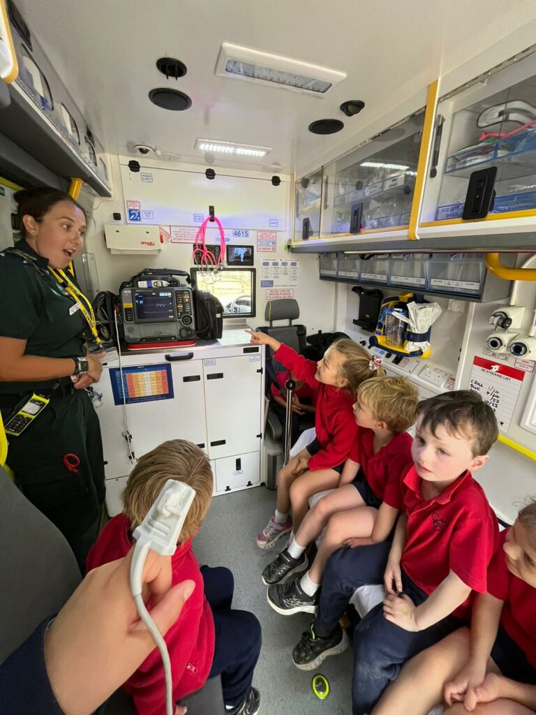 When the ambulance visits Copthill!, Copthill School