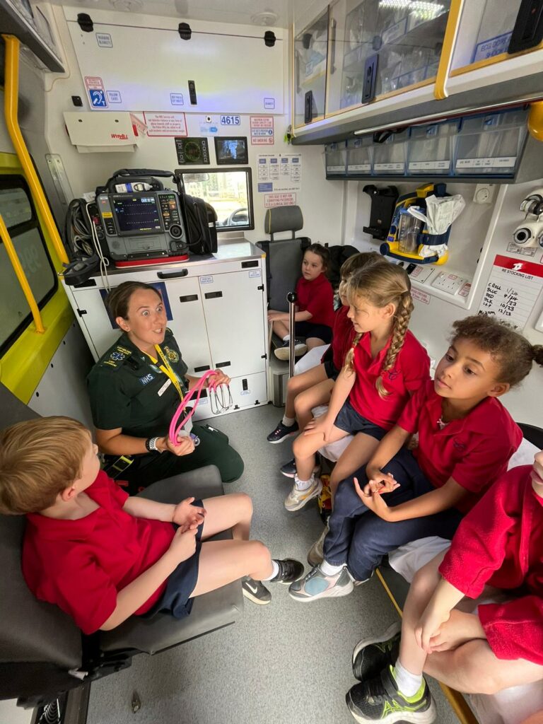 When the ambulance visits Copthill!, Copthill School