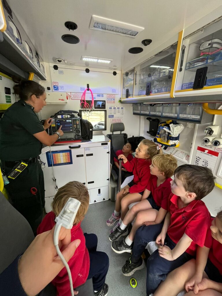 When the ambulance visits Copthill!, Copthill School