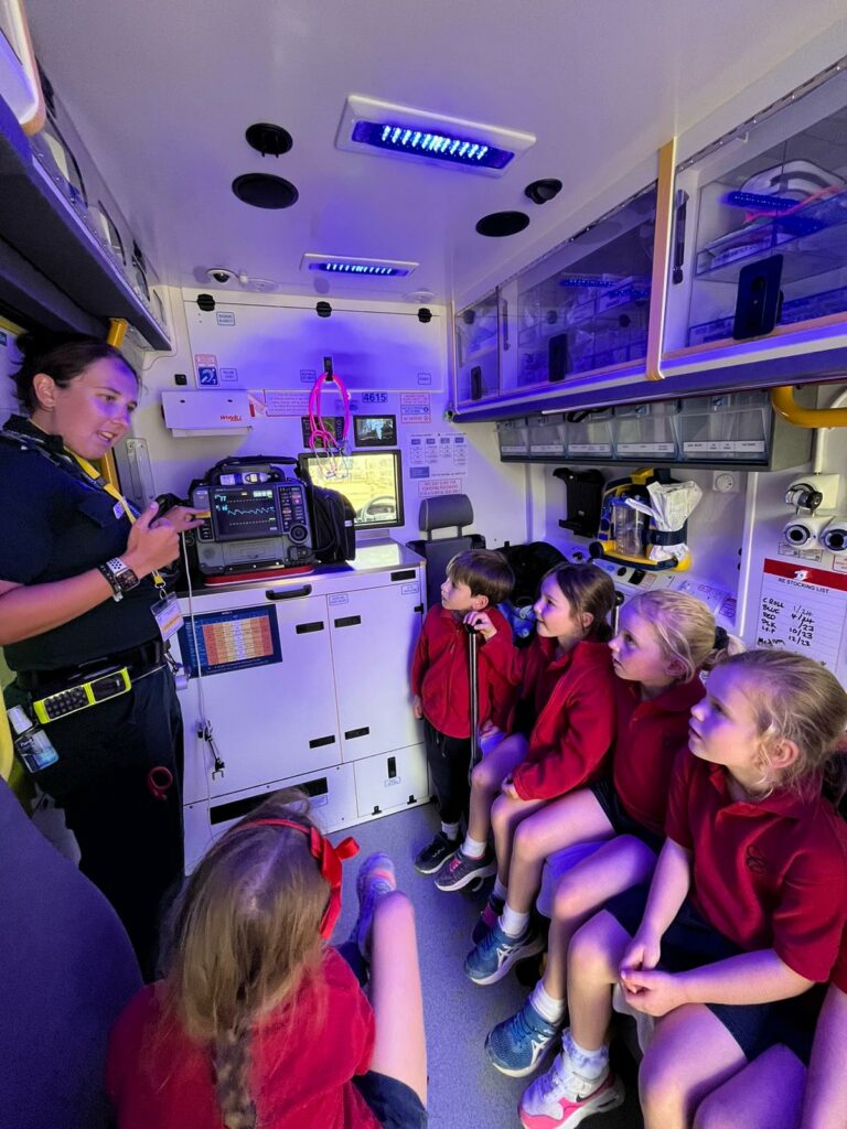 When the ambulance visits Copthill!, Copthill School