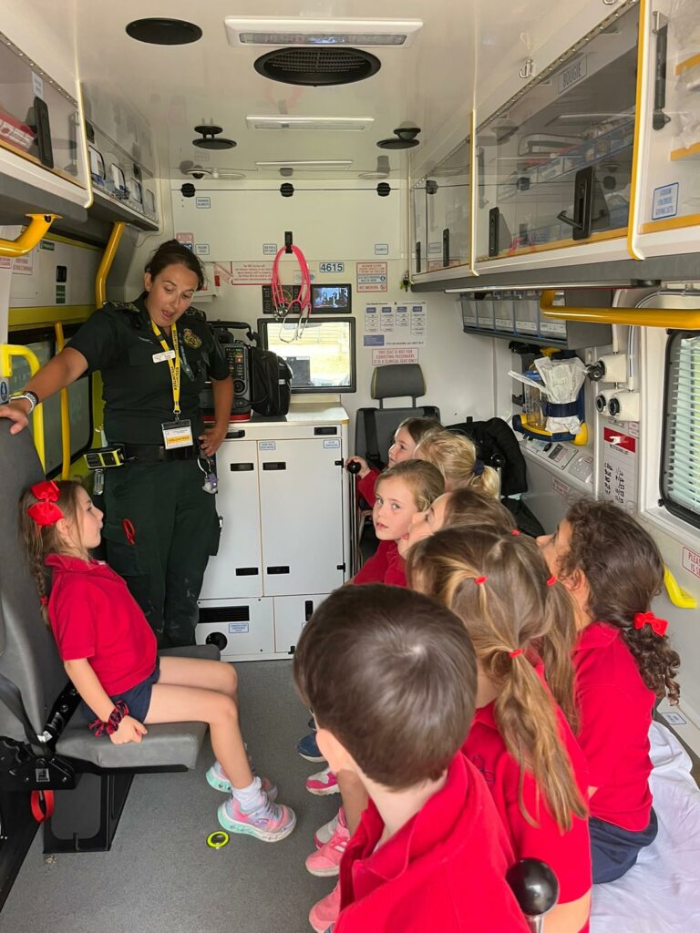 When the ambulance visits Copthill!, Copthill School