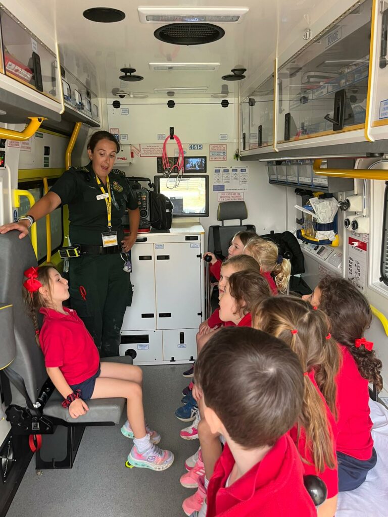 When the ambulance visits Copthill!, Copthill School