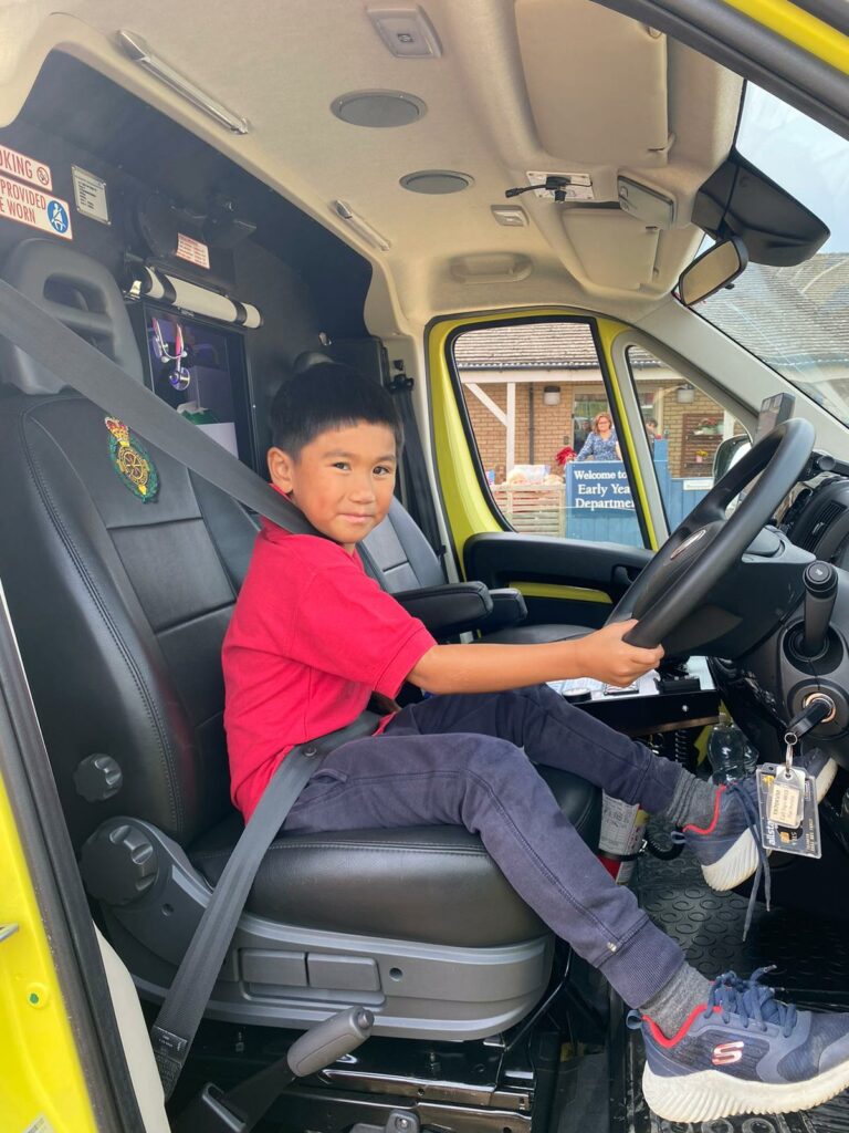 When the ambulance visits Copthill!, Copthill School