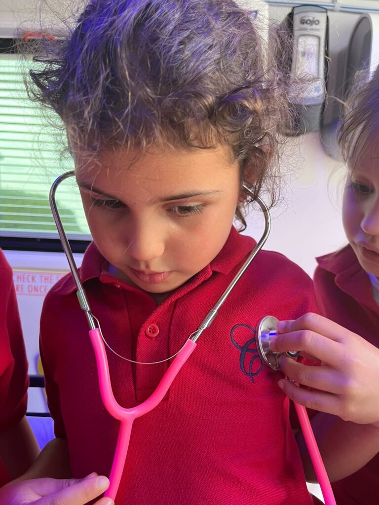 When the ambulance visits Copthill!, Copthill School