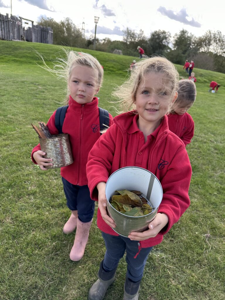 Natural art inspired by Richard Shilling, Copthill School