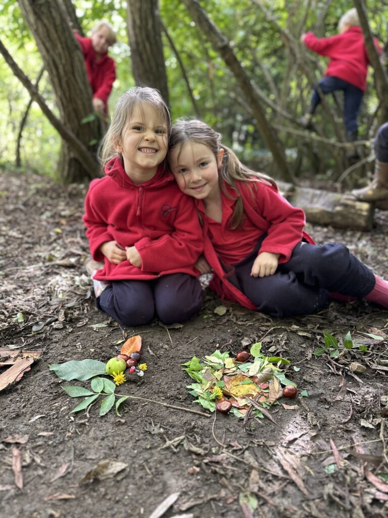 Natural art inspired by Richard Shilling, Copthill School