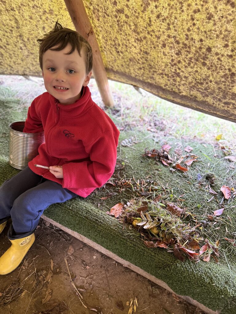 Natural art inspired by Richard Shilling, Copthill School