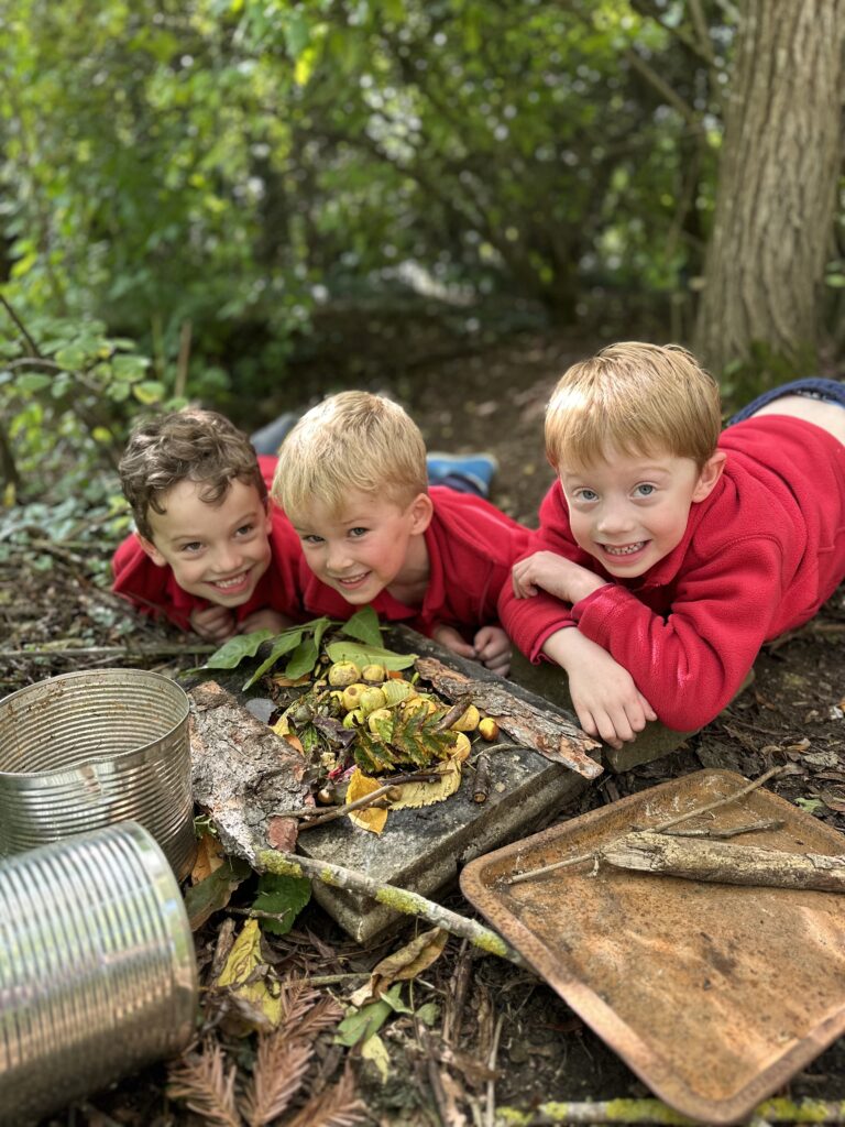 Natural art inspired by Richard Shilling, Copthill School