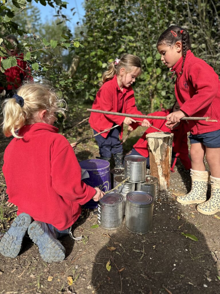 Natural art inspired by Richard Shilling, Copthill School