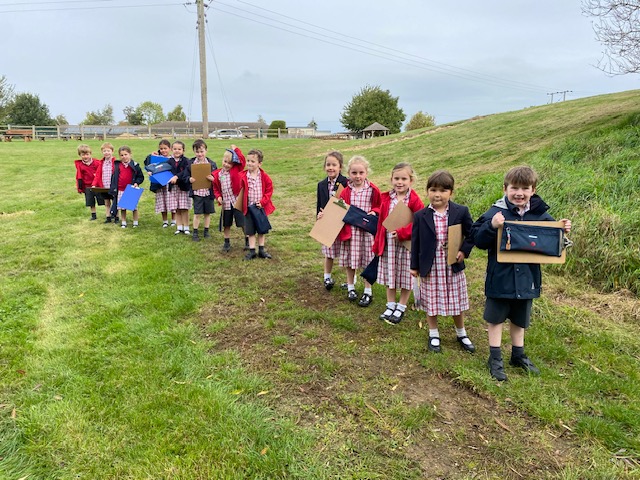 Relaxing sketching by the river bank&#8230;, Copthill School