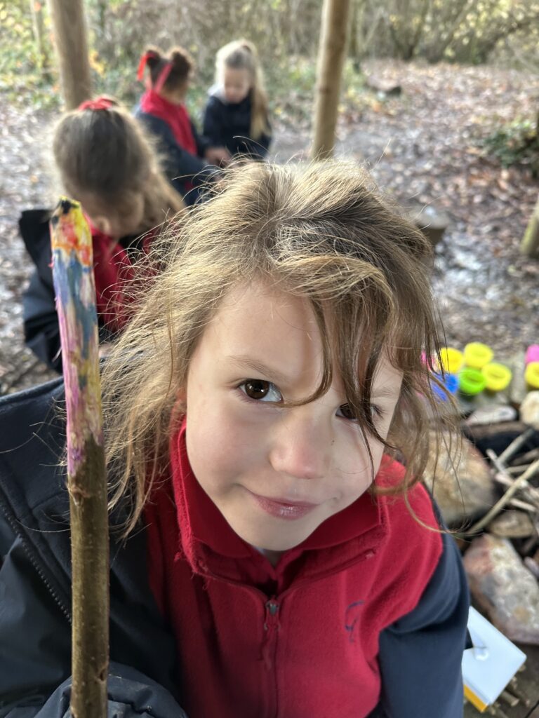 Whittling mini characters, Copthill School