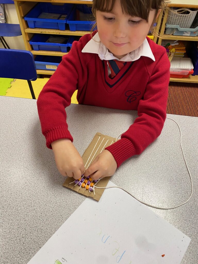 Native American Wampum Weaving!, Copthill School