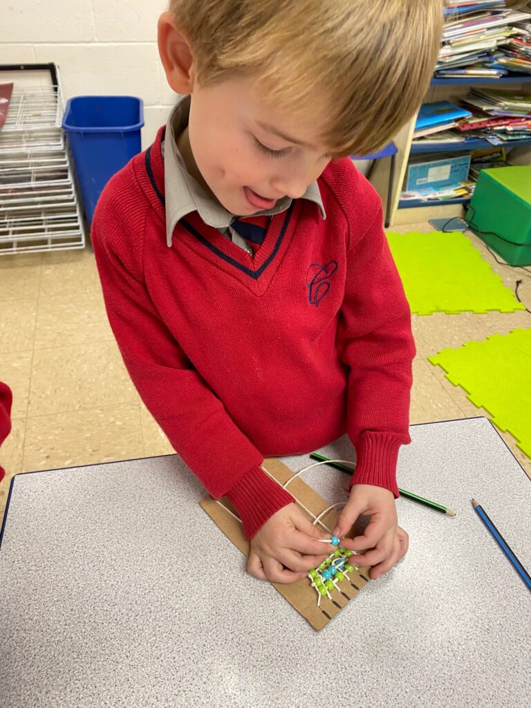 Native American Wampum Weaving!, Copthill School