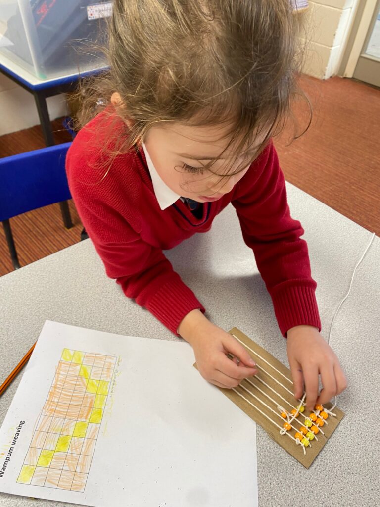 Native American Wampum Weaving!, Copthill School