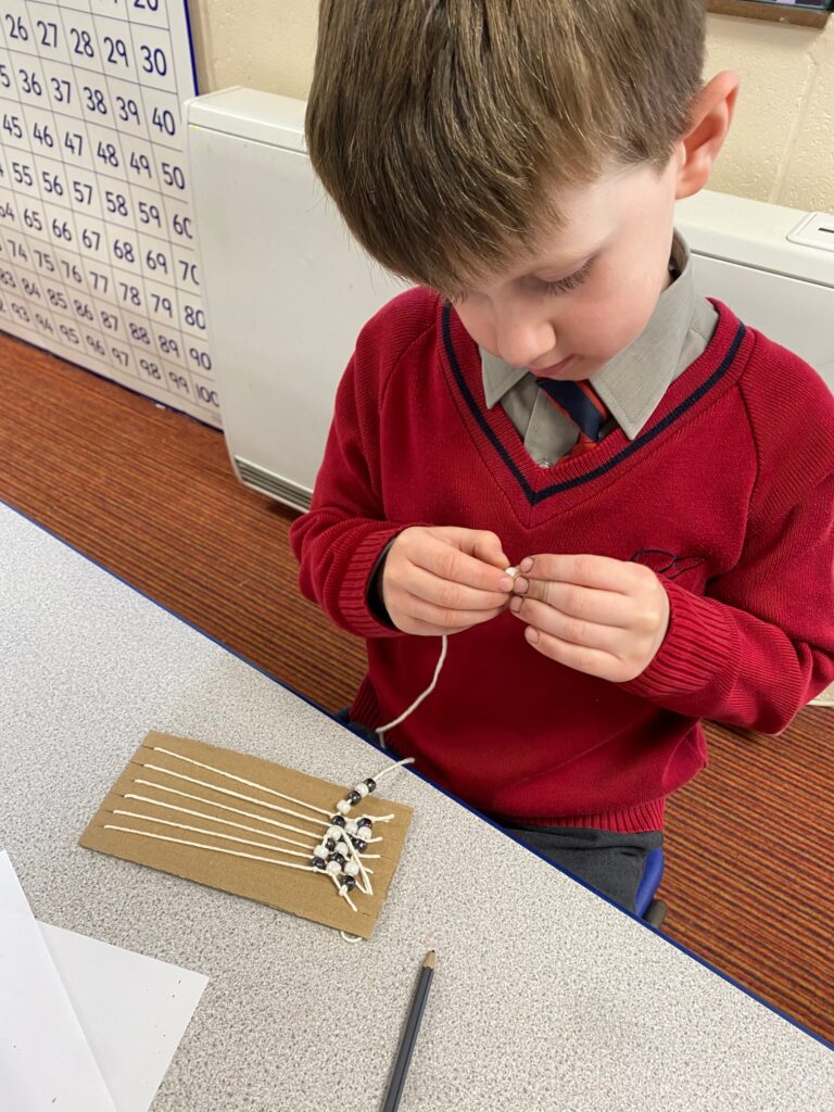 Native American Wampum Weaving!, Copthill School