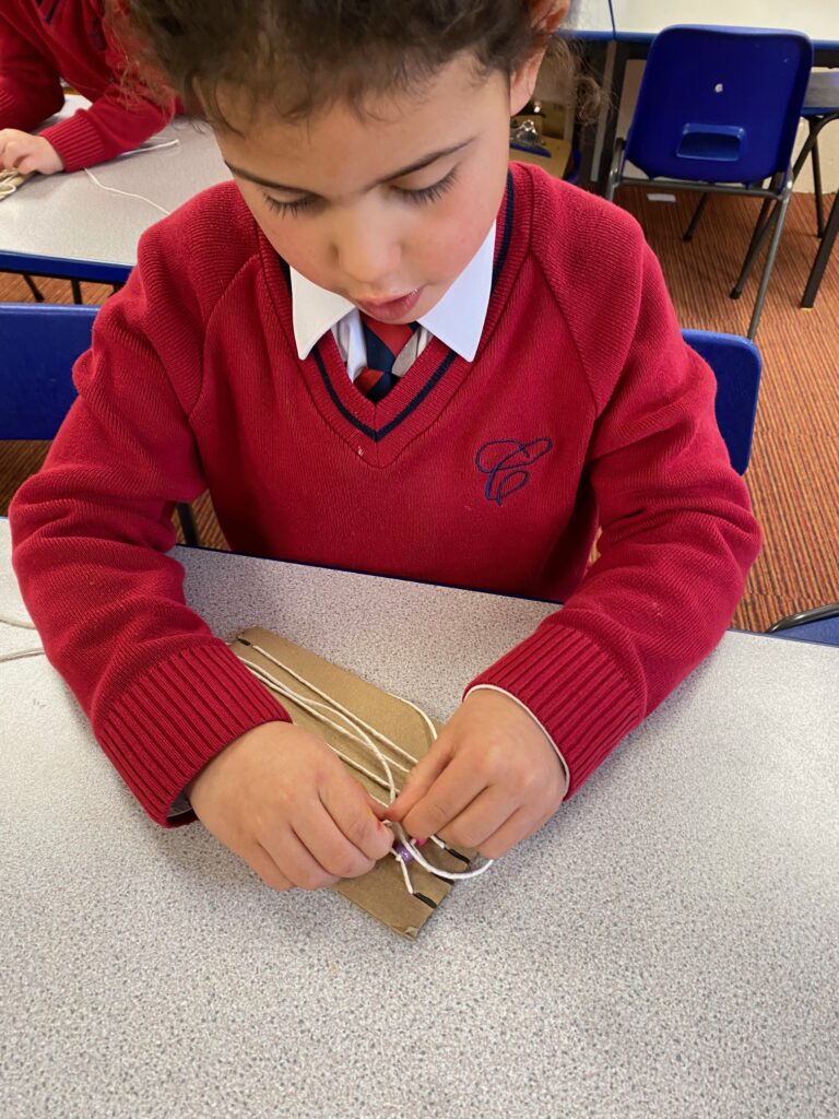 Native American Wampum Weaving!, Copthill School