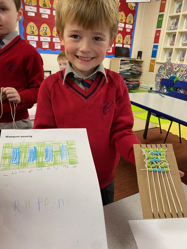 Native American Wampum Weaving!, Copthill School