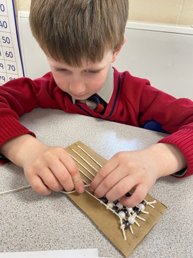 Native American Wampum Weaving!, Copthill School