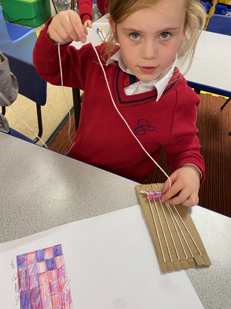 Native American Wampum Weaving!, Copthill School