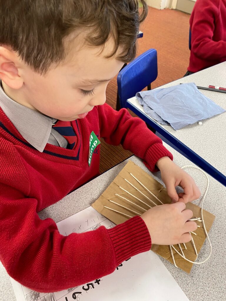 Native American Wampum Weaving!, Copthill School