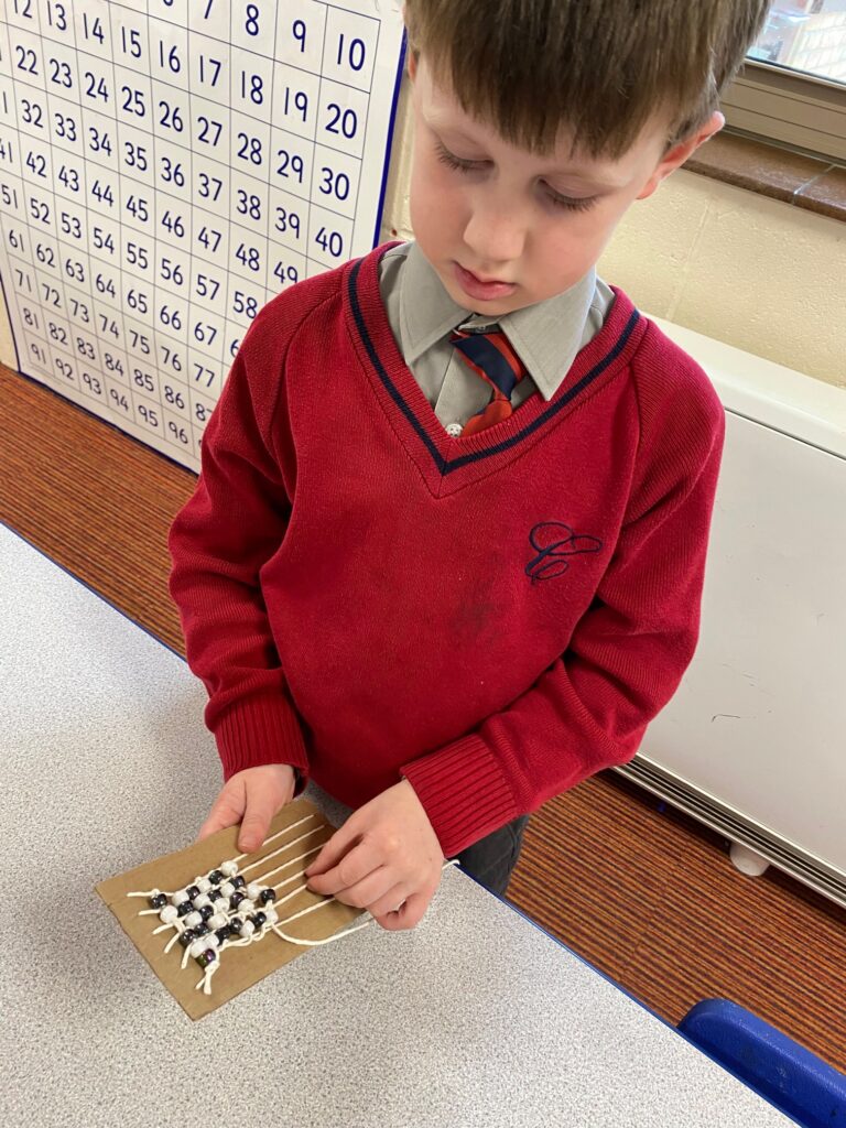 Native American Wampum Weaving!, Copthill School