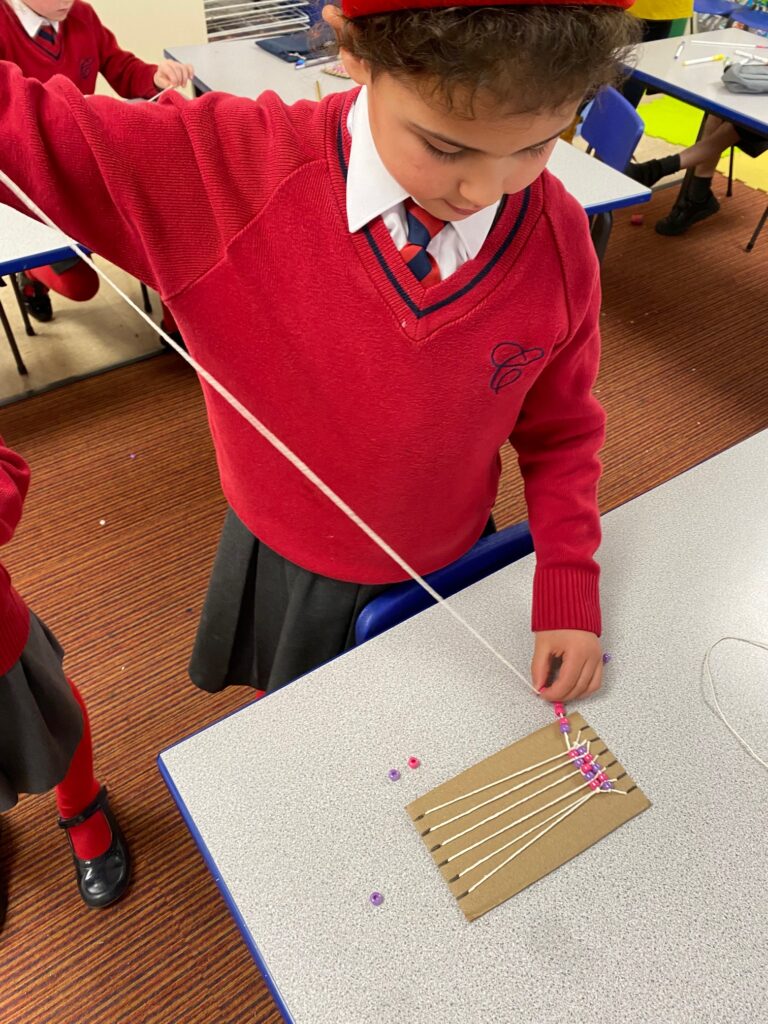 Native American Wampum Weaving!, Copthill School