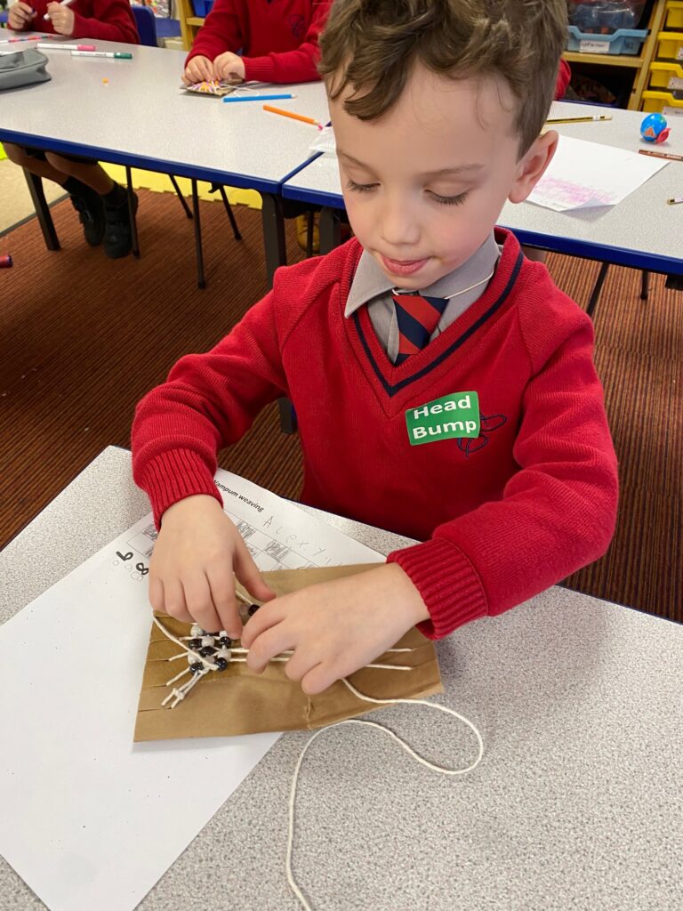 Native American Wampum Weaving!, Copthill School