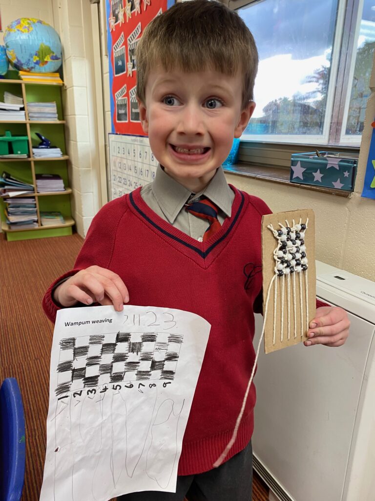 Native American Wampum Weaving!, Copthill School