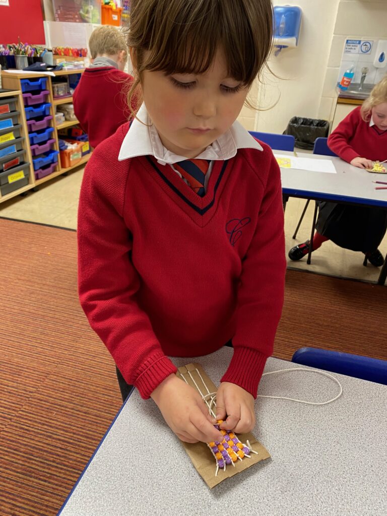 Native American Wampum Weaving!, Copthill School