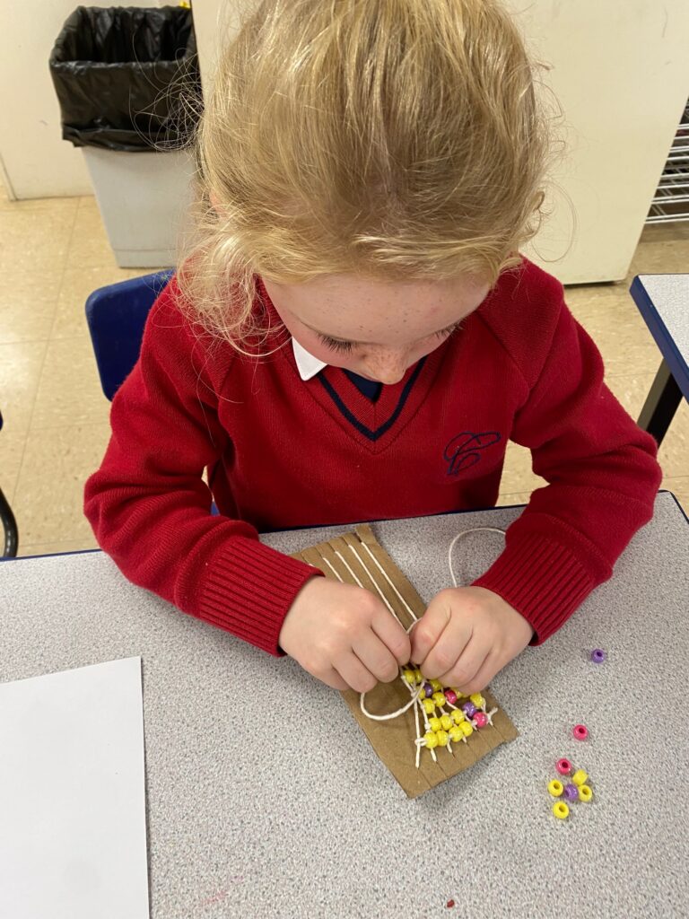 Native American Wampum Weaving!, Copthill School