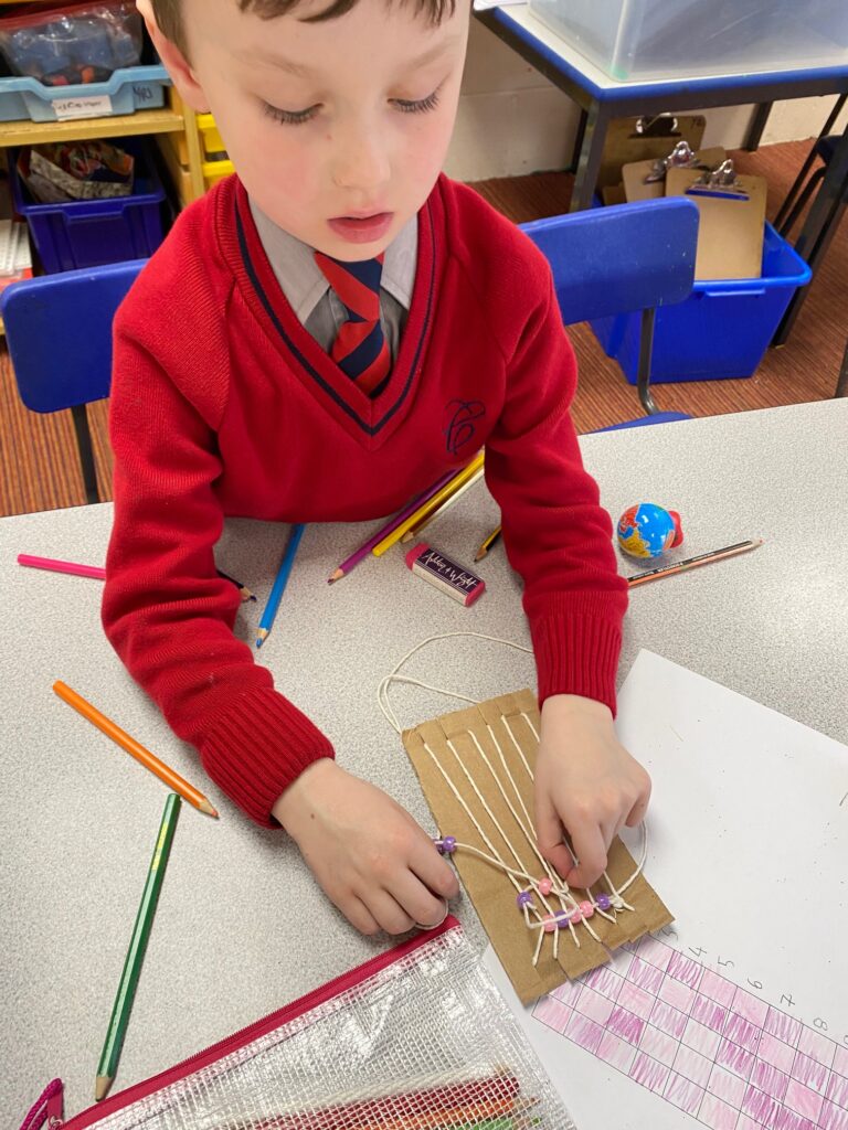 Native American Wampum Weaving!, Copthill School