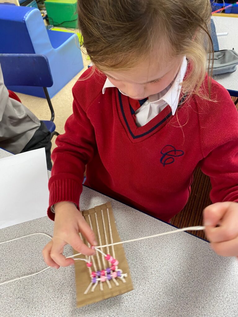 Native American Wampum Weaving!, Copthill School