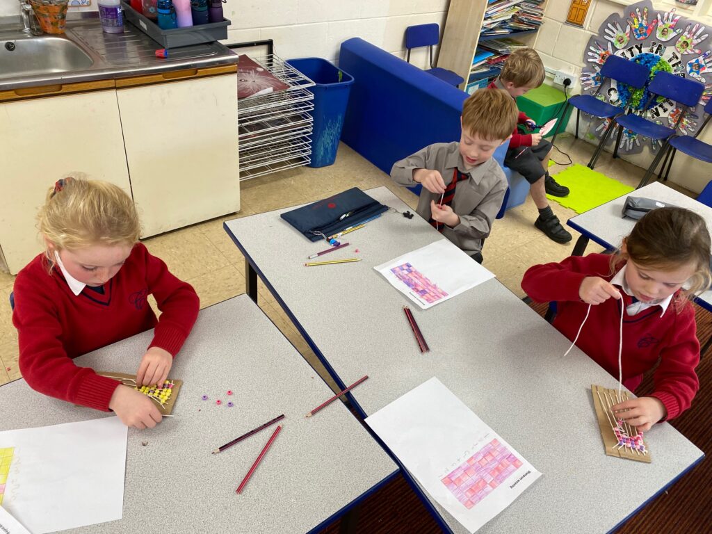 Native American Wampum Weaving!, Copthill School