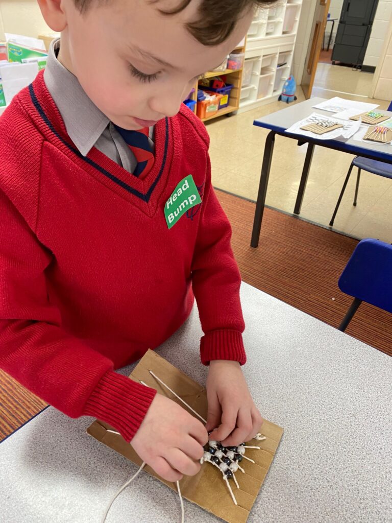 Native American Wampum Weaving!, Copthill School