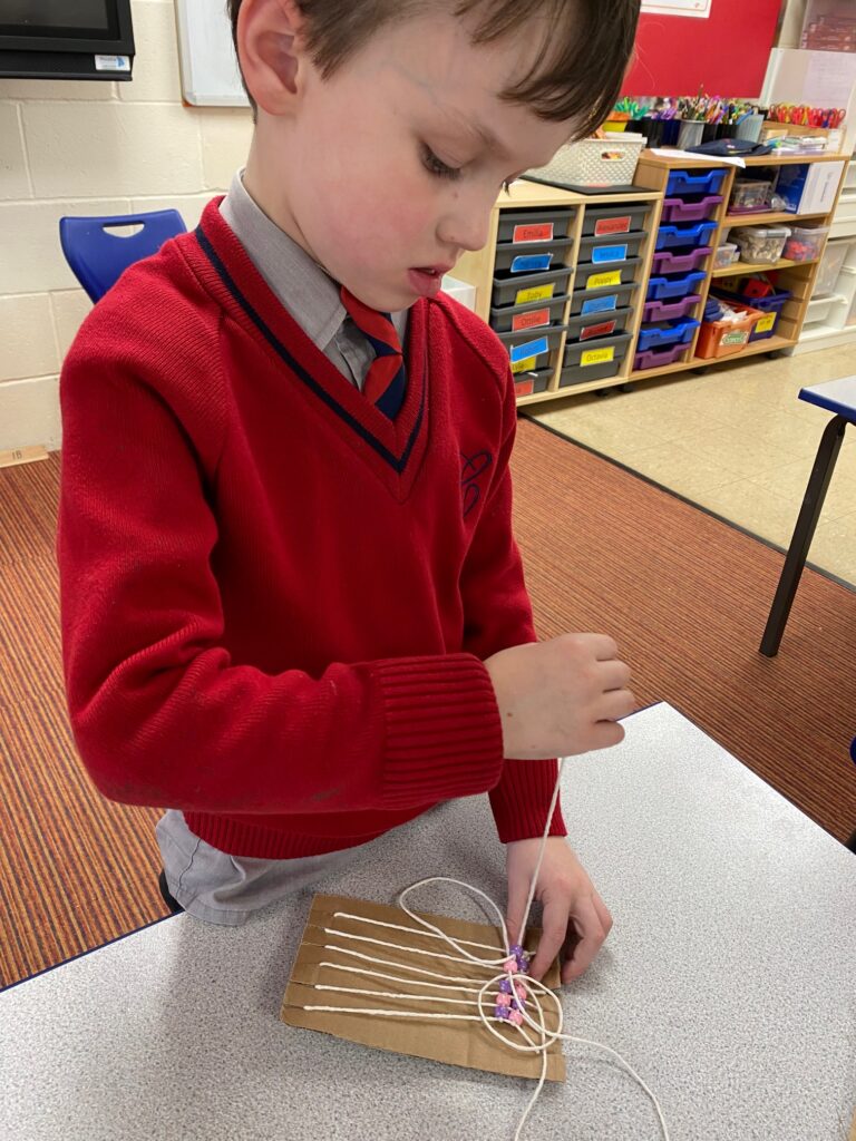 Native American Wampum Weaving!, Copthill School