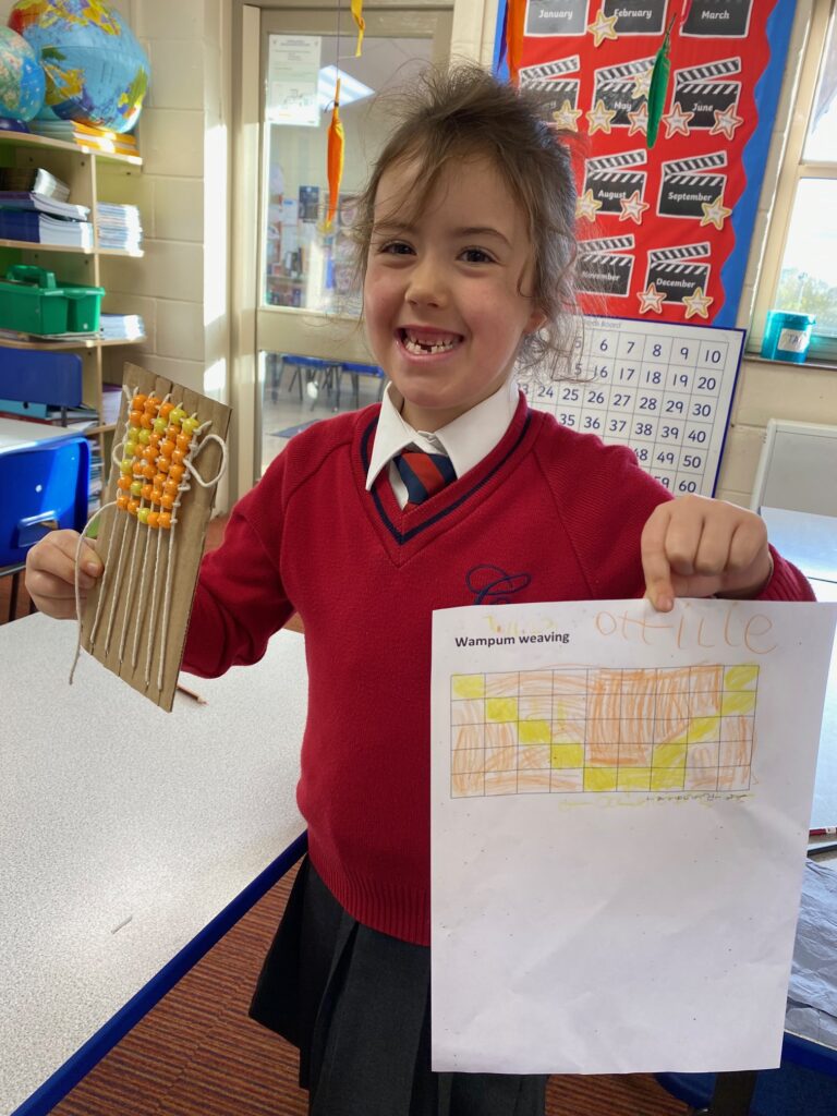 Native American Wampum Weaving!, Copthill School